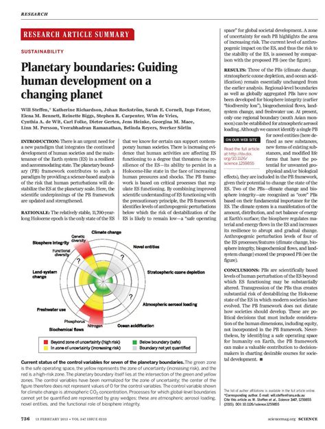 地球限度|Planetary boundaries: Guiding human development。